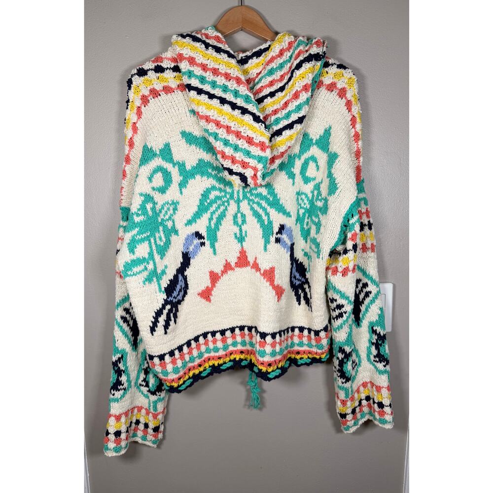 Free People Baja Baby Cardi  Slouchy Knit Cardigan XL - Picture 7 of 12